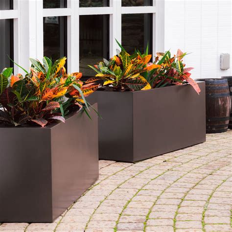 small metal square planter box|extra large square planter box.